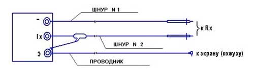 Схема подключения мегаомметра Схема подключения мегаомметра ЭС0202
